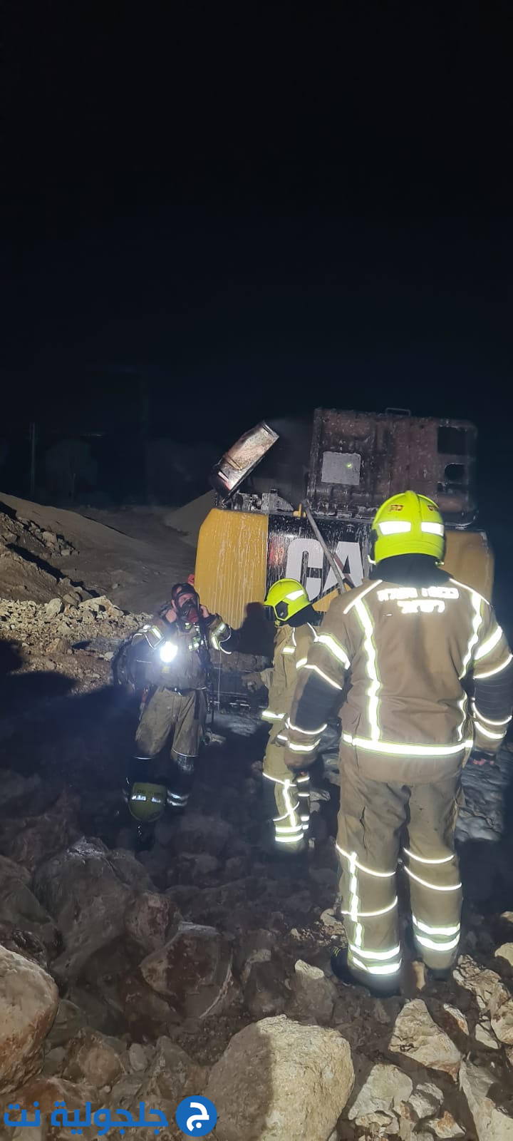 شبهات باحراق معدات حفر بالقرب من نوف هجليل يسفر عن اضرار جسيمة